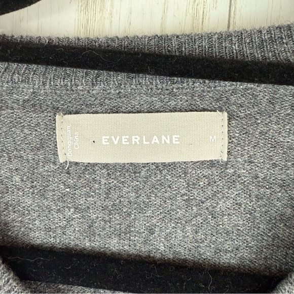 Everlane 100% cashmere v neck sweater gray sweater Men’s Medium - Picture 5 of 8